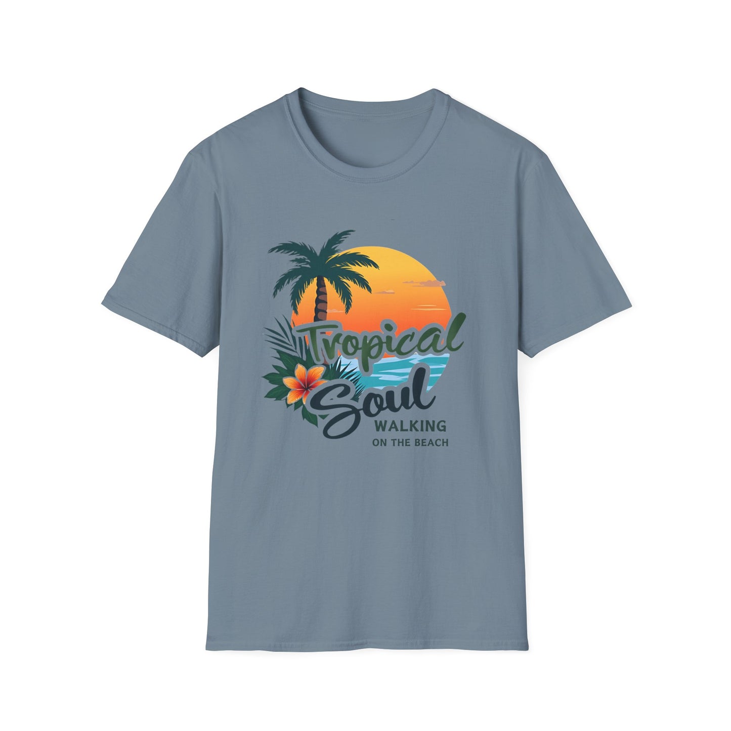 Tropical Soul T-Shirt | Relaxed Beach Vibe | Perfect Gift for Vacationers, Summer Parties, Beach Lovers, and Tropical Getaways