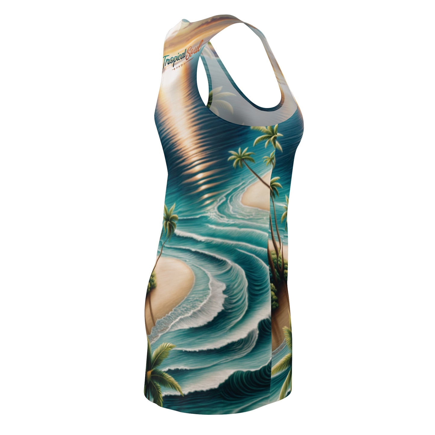 Women's Cut & Sew Racerback Dress (AOP). Tropical soul
