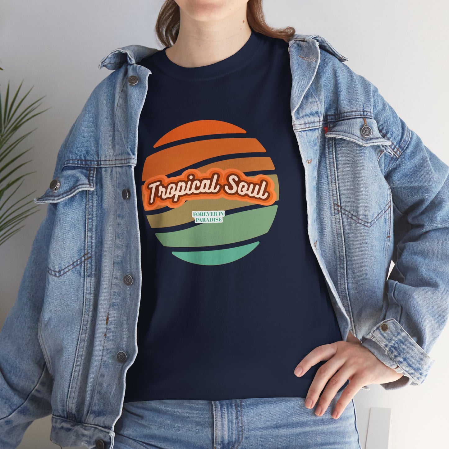 Unisex Heavy Cotton Tee. Tropical soul