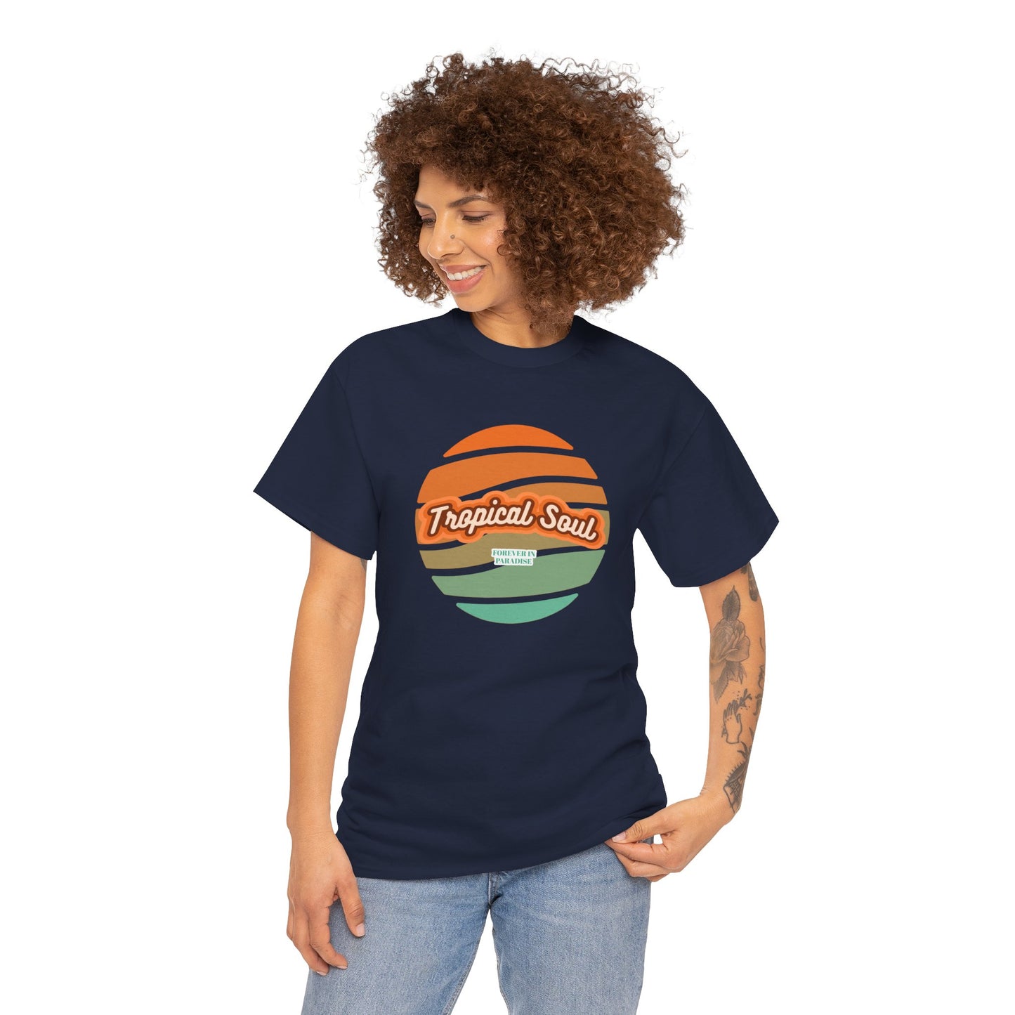 Unisex Heavy Cotton Tee. Tropical soul