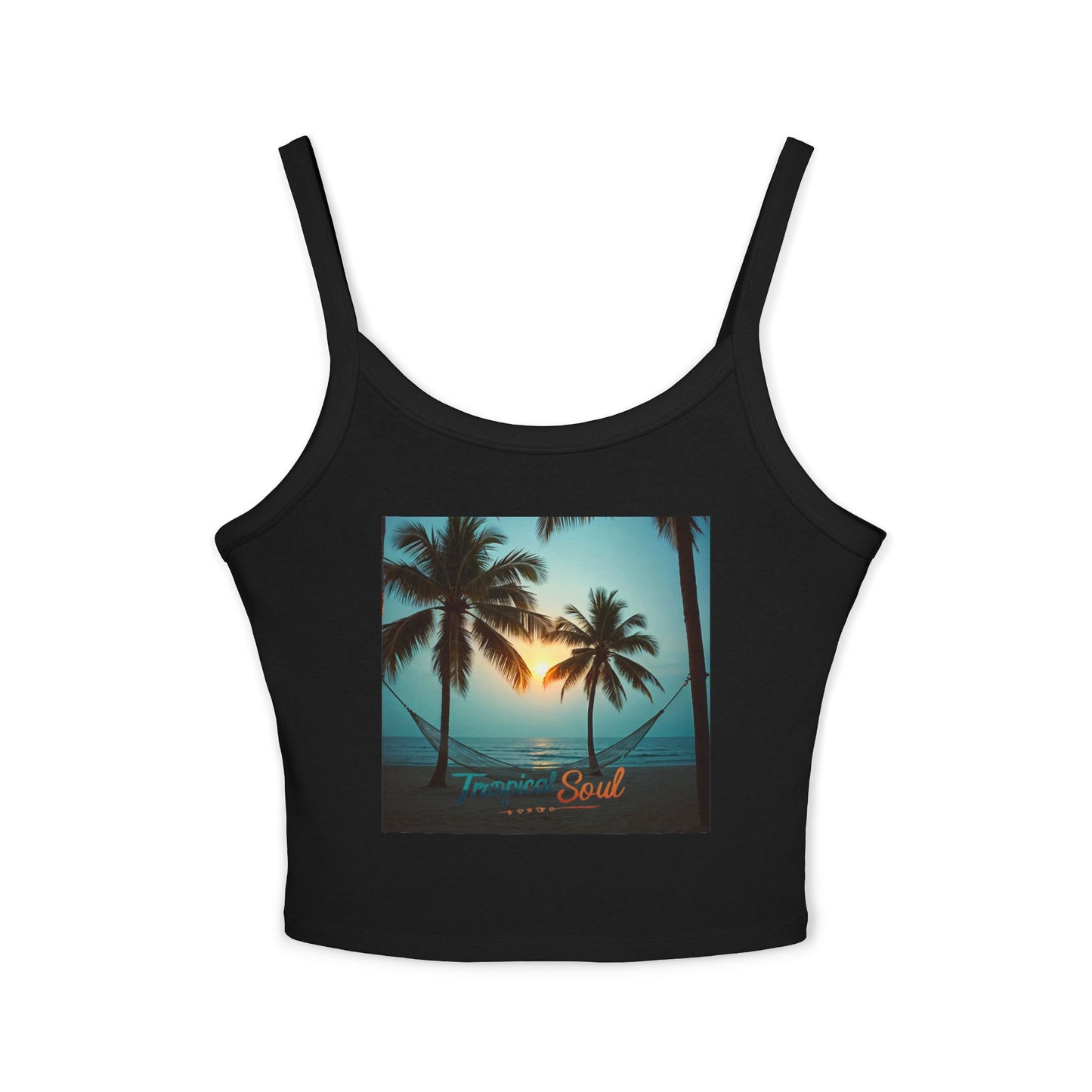 Women's Spaghetti Strap Tank Top. Tropical soul