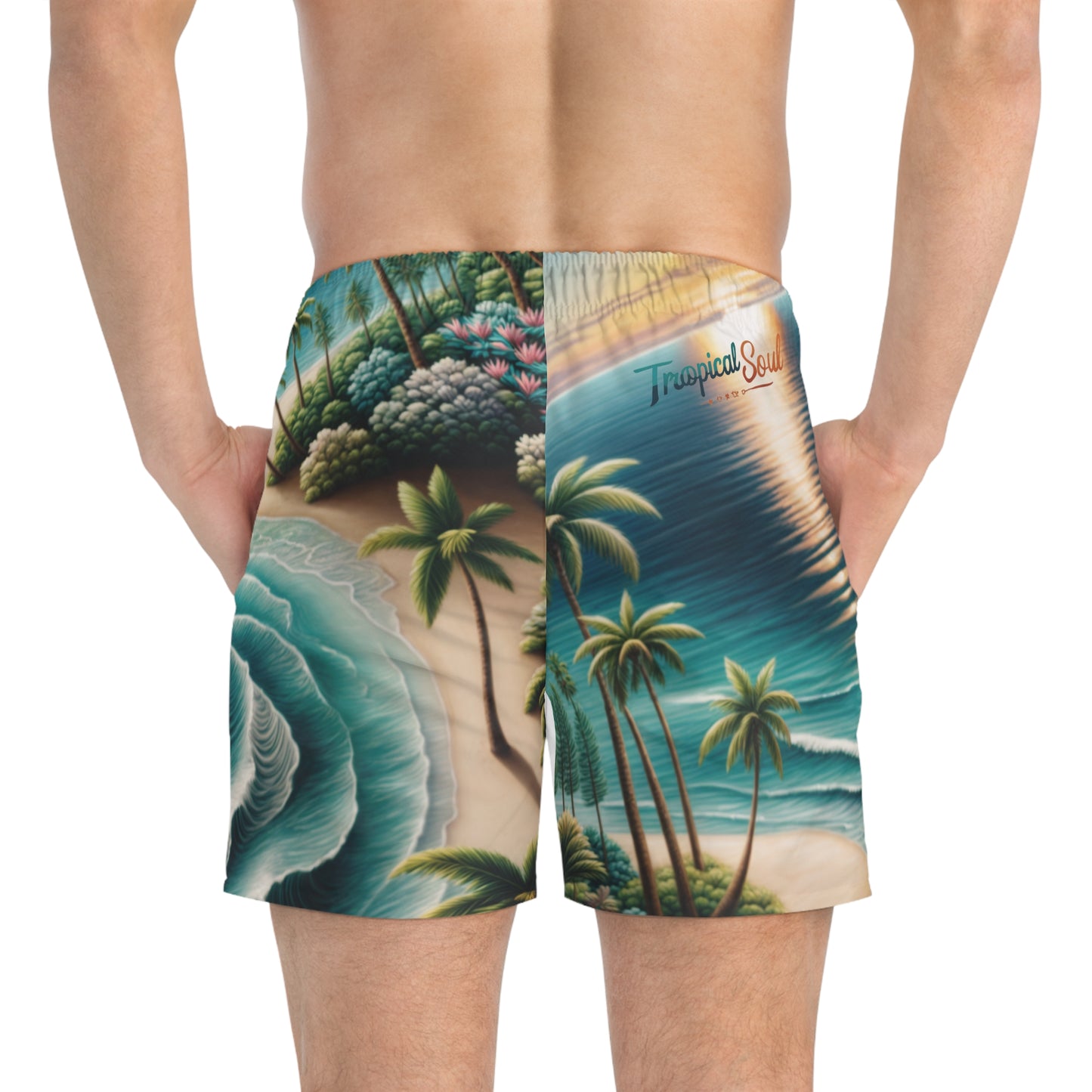Swim Trunks (AOP). Tropical soul