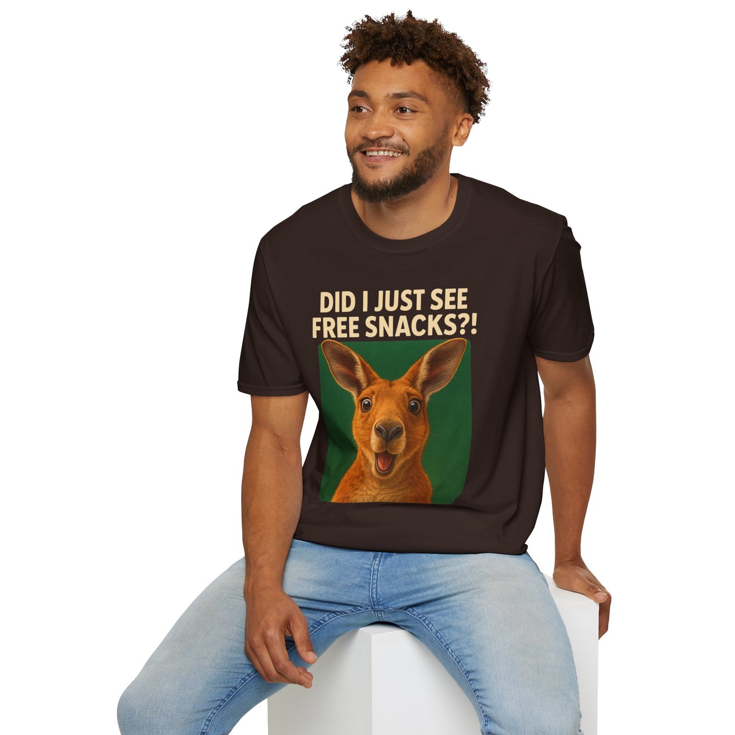 Playful Kangaroo Graphic T-Shirt, Funny Animal Tee, Unisex Humor Shirt, Casual Outfit, Gift for Animal Lovers