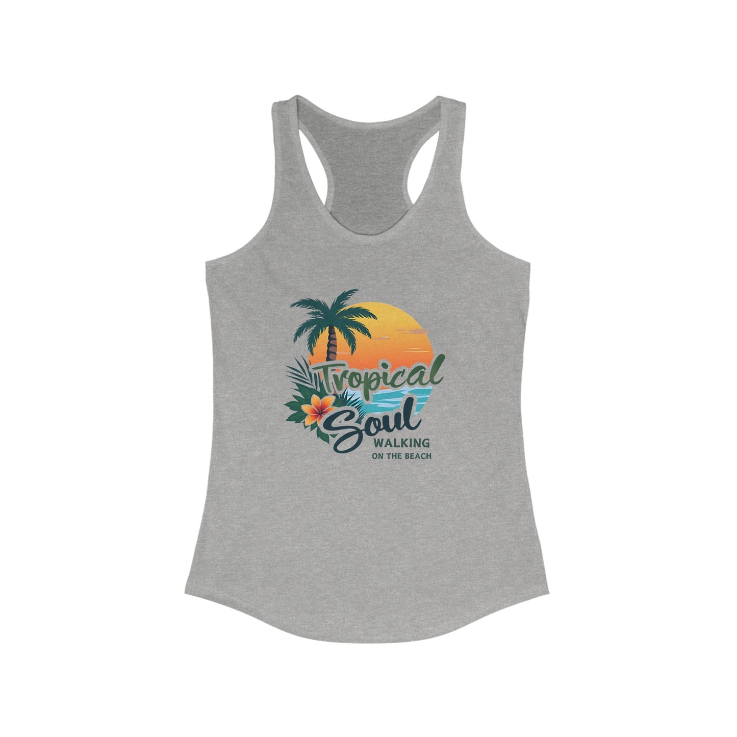 Tropical Soul Tank Top, Women's Beachwear, Summer Fashion, Vacation Outfit, Gift for Her, Boho Style, Tropical Vibes