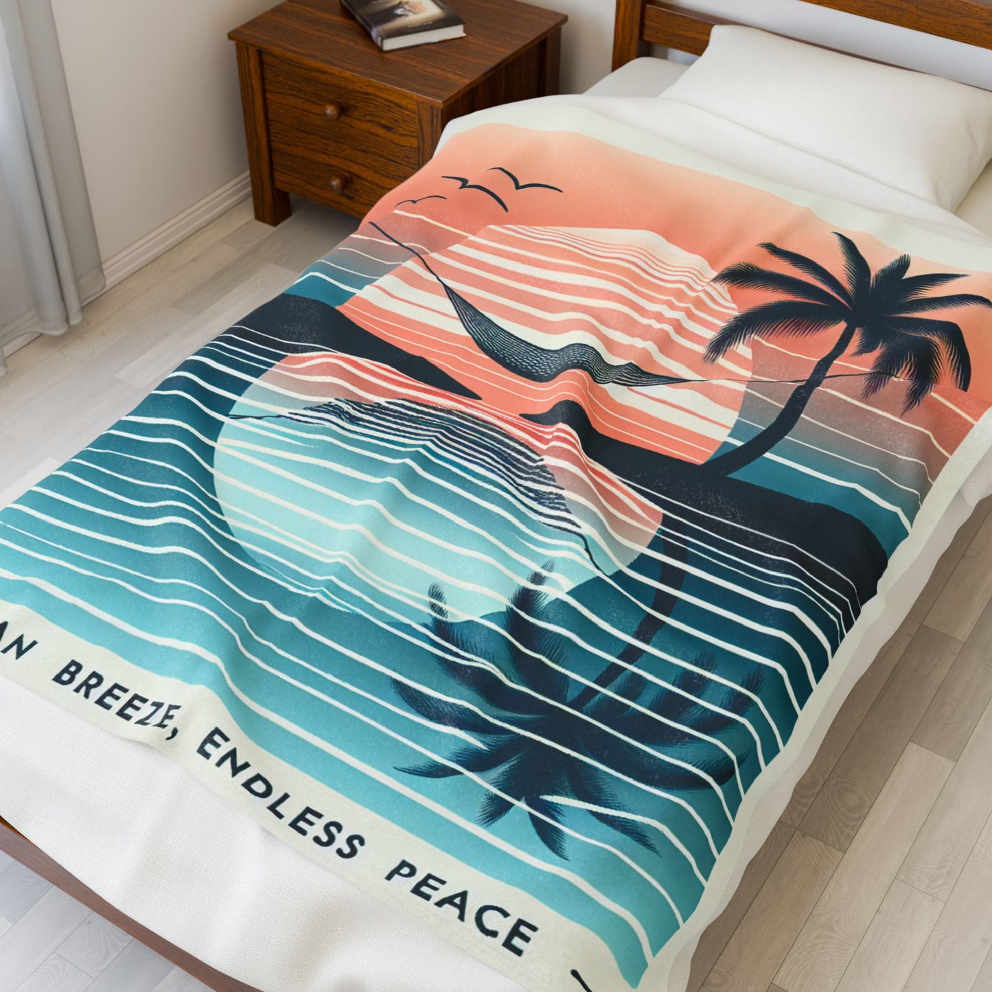 Velveteen Plush Blanket Tropical soul