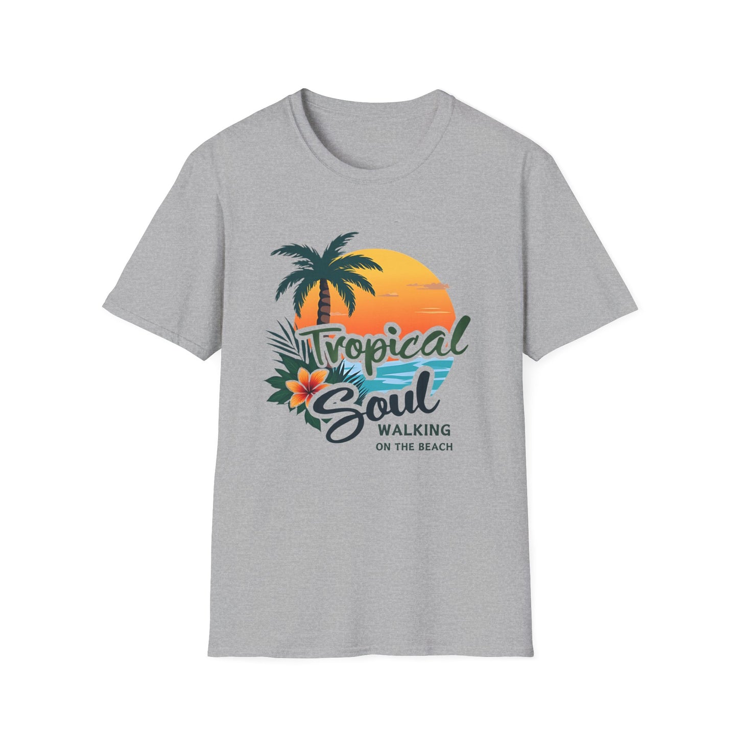 Tropical Soul T-Shirt | Relaxed Beach Vibe | Perfect Gift for Vacationers, Summer Parties, Beach Lovers, and Tropical Getaways