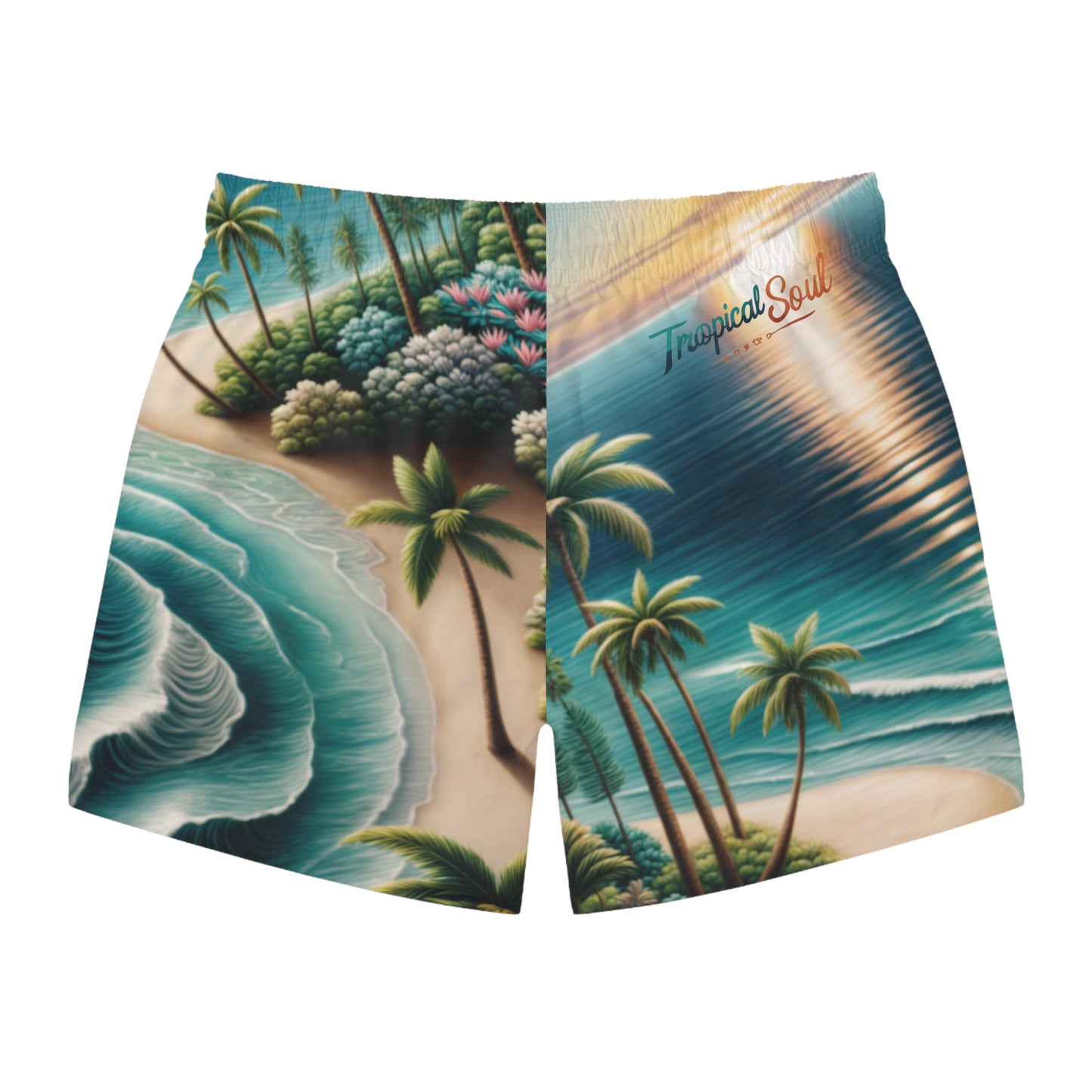Swim Trunks (AOP). Tropical soul