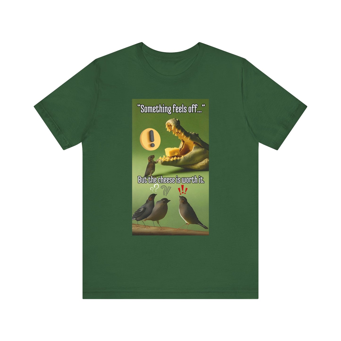 Cheesy Humor Tee — Funny Unisex Short Sleeve Shirt for Laughs, Casual Wear, Gifts, and Parties
