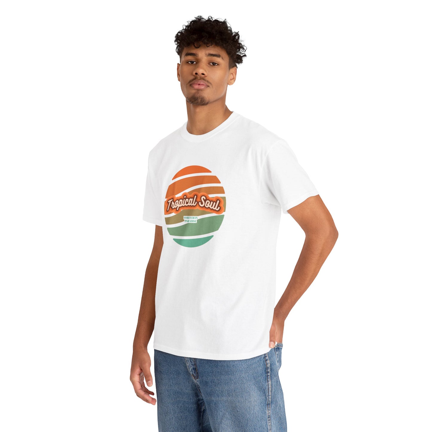 Unisex Heavy Cotton Tee. Tropical soul