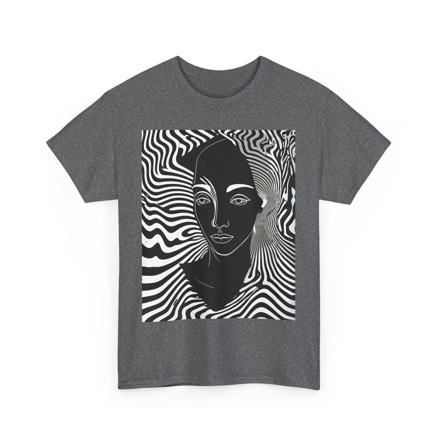 Stylish Graphic Tee for Art Lovers | Unisex Heavy Cotton Tee, Fashion Statement, Unique Gift, Everyday Wear, Trendy Apparel, Artistic Design