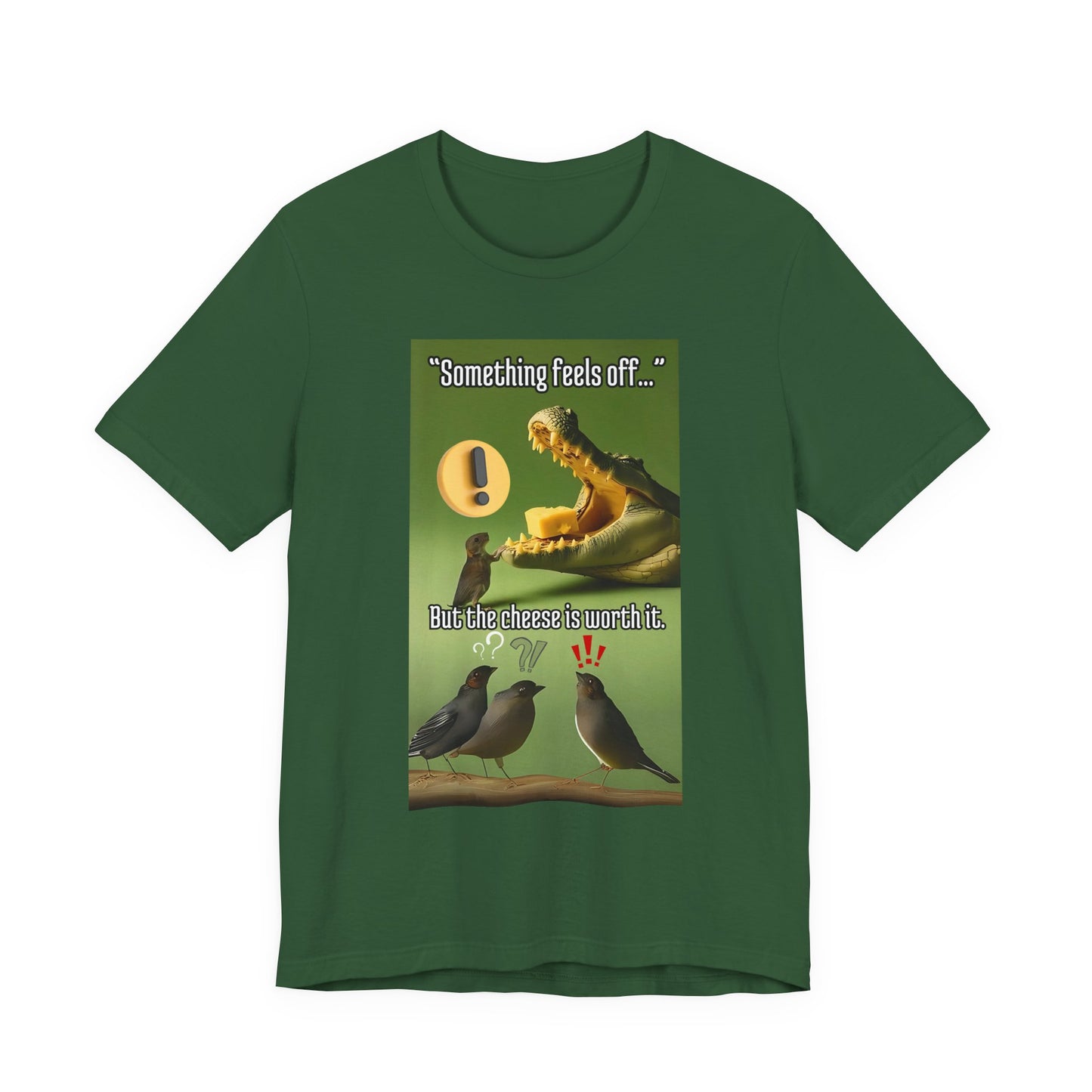 Cheesy Humor Tee — Funny Unisex Short Sleeve Shirt for Laughs, Casual Wear, Gifts, and Parties