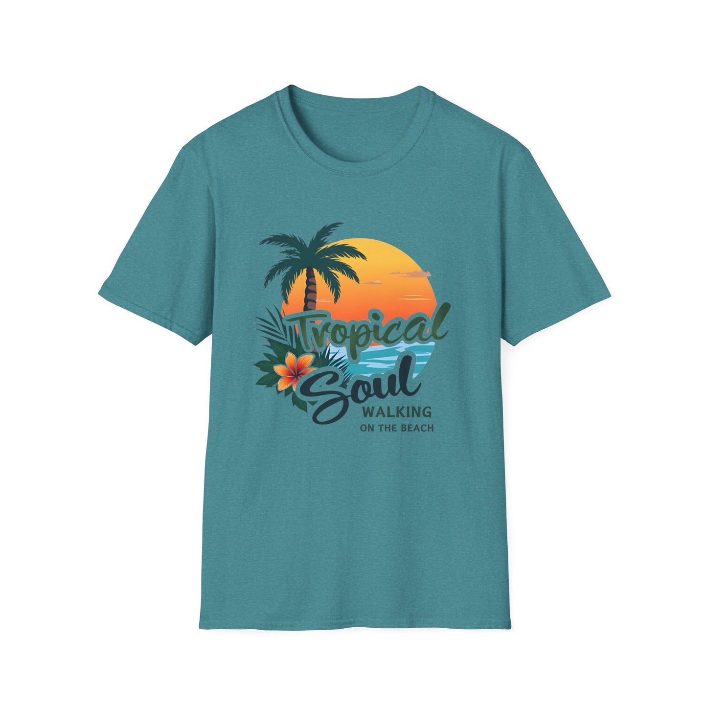 Tropical Soul T-Shirt | Relaxed Beach Vibe | Perfect Gift for Vacationers, Summer Parties, Beach Lovers, and Tropical Getaways