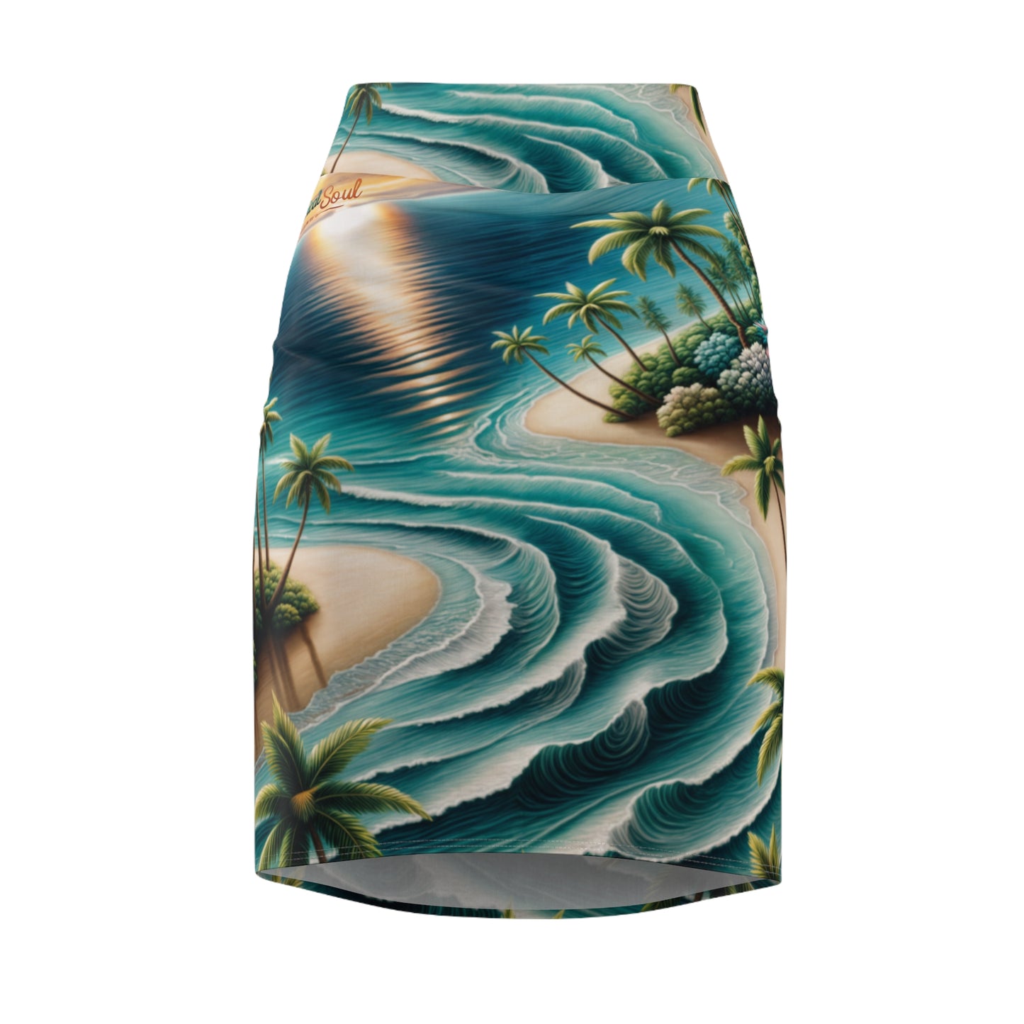 Women's Pencil Skirt (AOP). Tropical soul