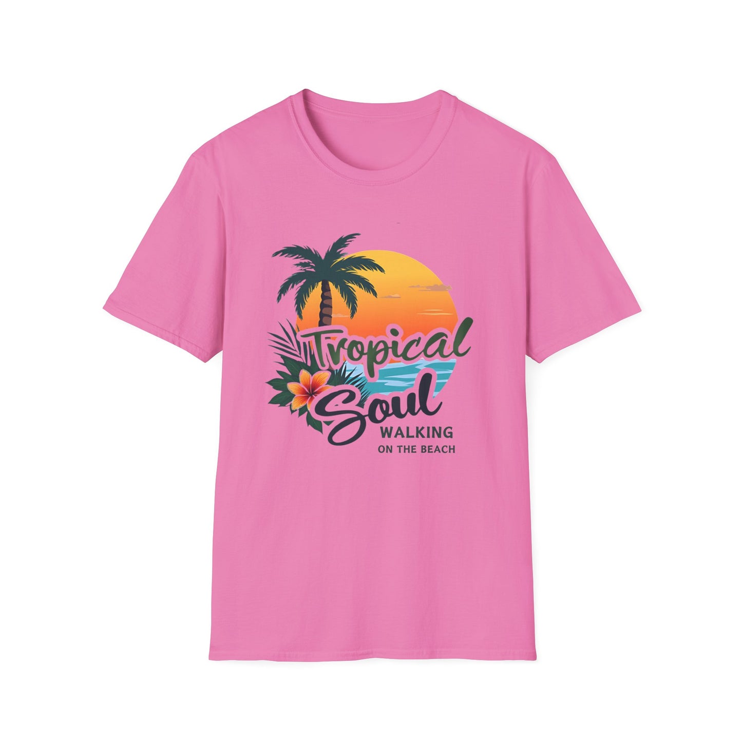 Tropical Soul T-Shirt | Relaxed Beach Vibe | Perfect Gift for Vacationers, Summer Parties, Beach Lovers, and Tropical Getaways
