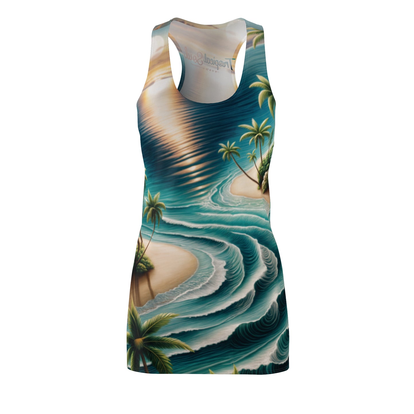 Women's Cut & Sew Racerback Dress (AOP). Tropical soul