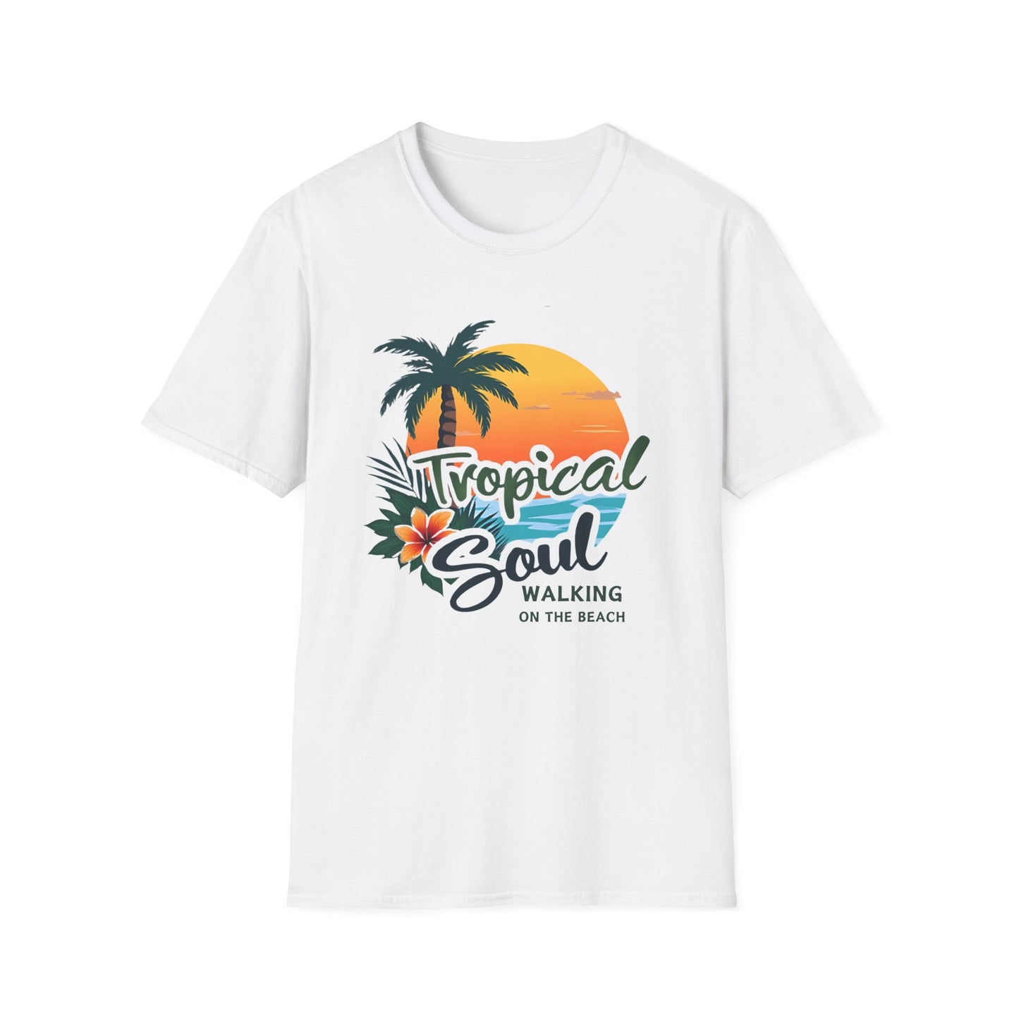 Tropical Soul T-Shirt | Relaxed Beach Vibe | Perfect Gift for Vacationers, Summer Parties, Beach Lovers, and Tropical Getaways