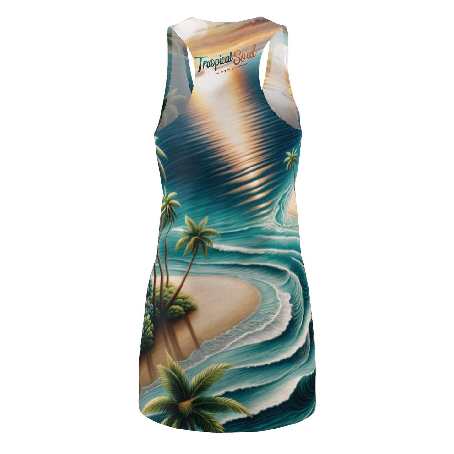 Women's Cut & Sew Racerback Dress (AOP). Tropical soul