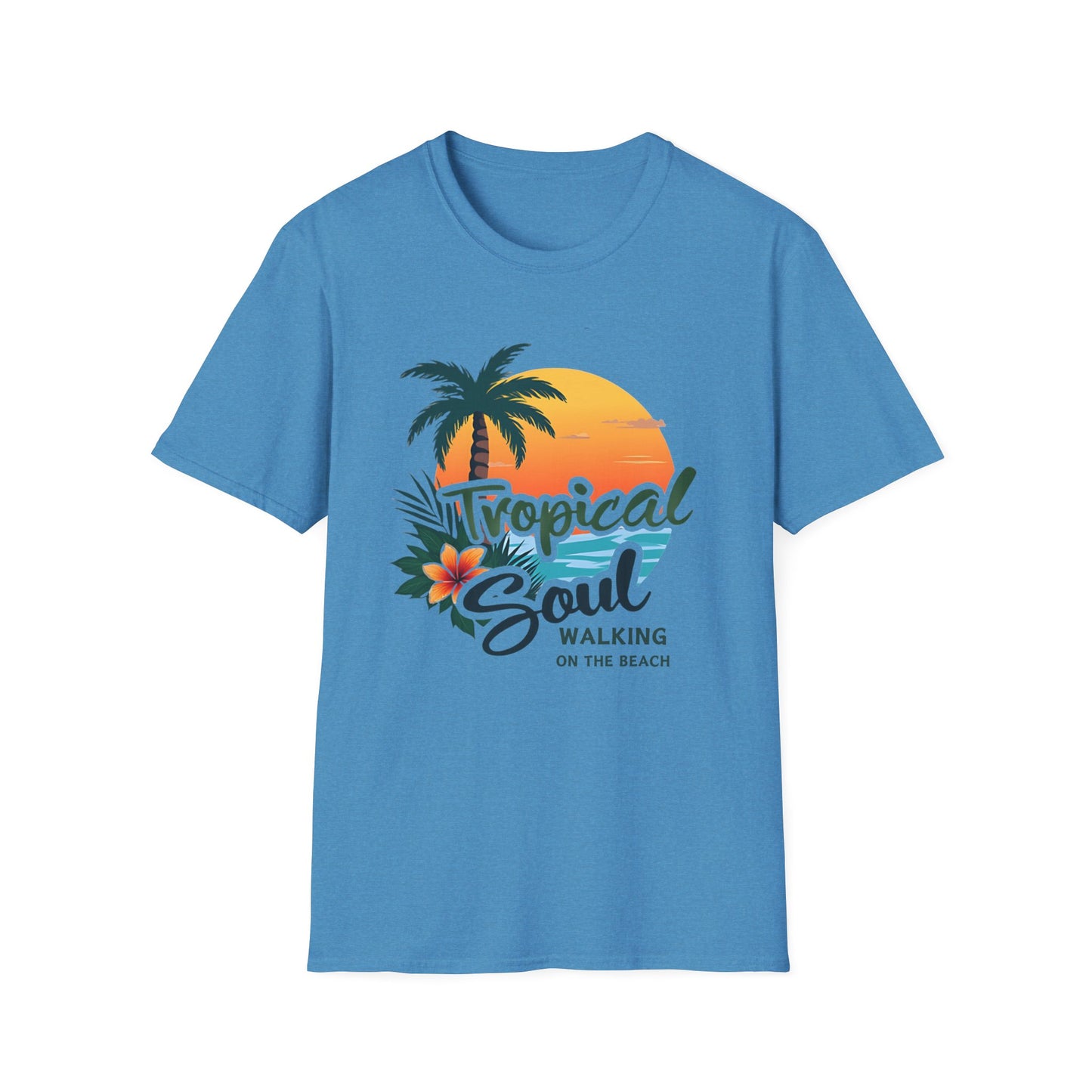 Tropical Soul T-Shirt | Relaxed Beach Vibe | Perfect Gift for Vacationers, Summer Parties, Beach Lovers, and Tropical Getaways