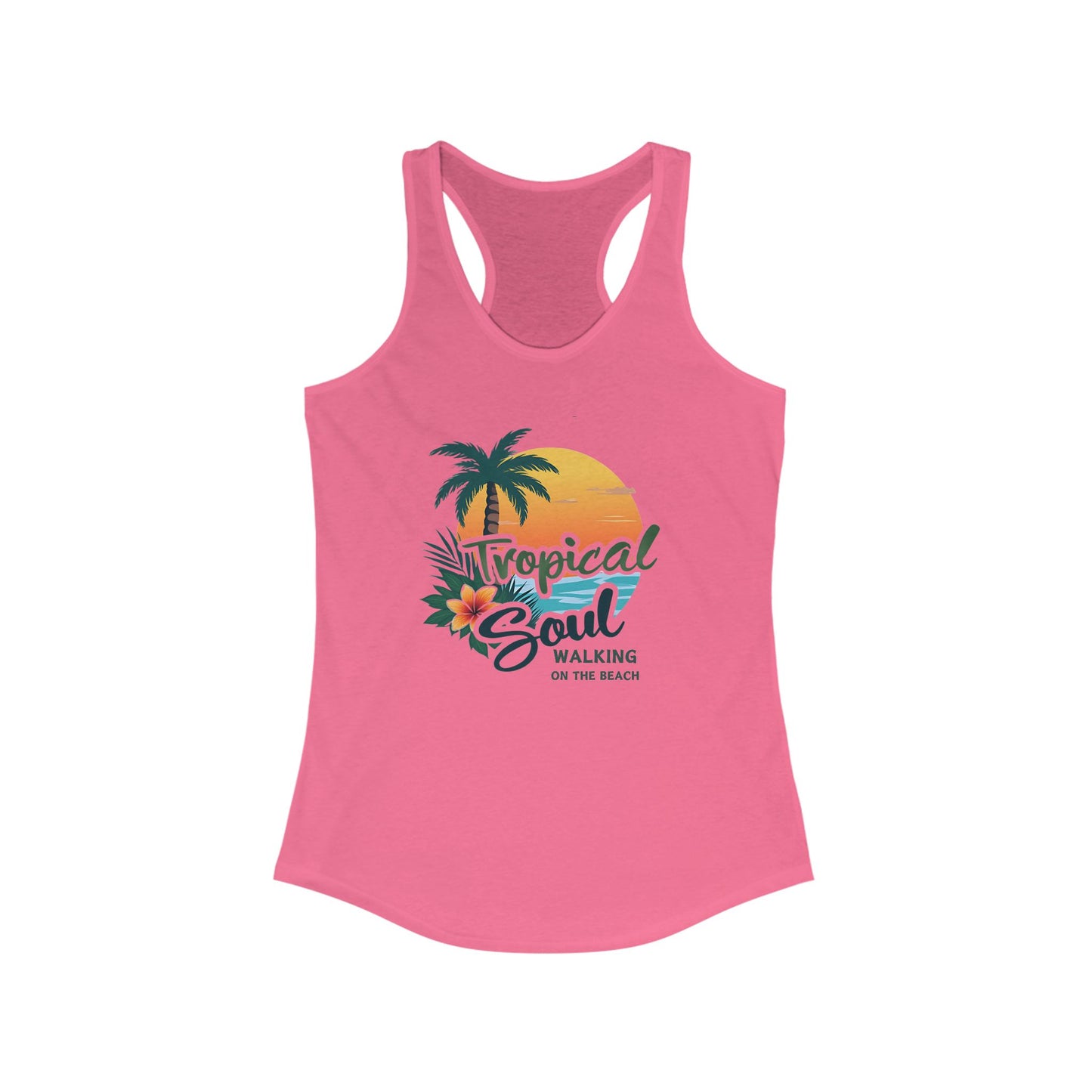 Tropical Soul Tank Top, Women's Beachwear, Summer Fashion, Vacation Outfit, Gift for Her, Boho Style, Tropical Vibes