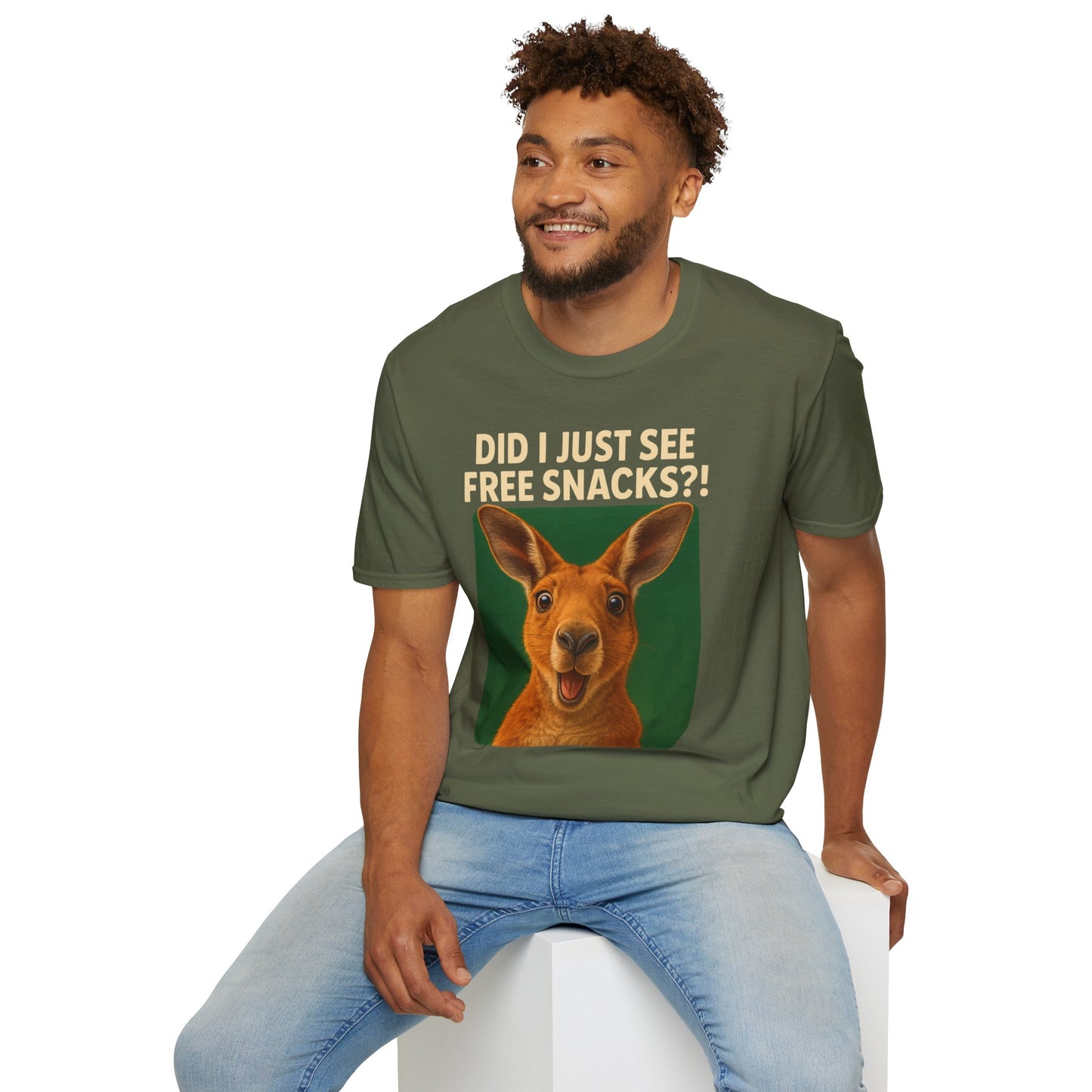 Playful Kangaroo Graphic T-Shirt, Funny Animal Tee, Unisex Humor Shirt, Casual Outfit, Gift for Animal Lovers