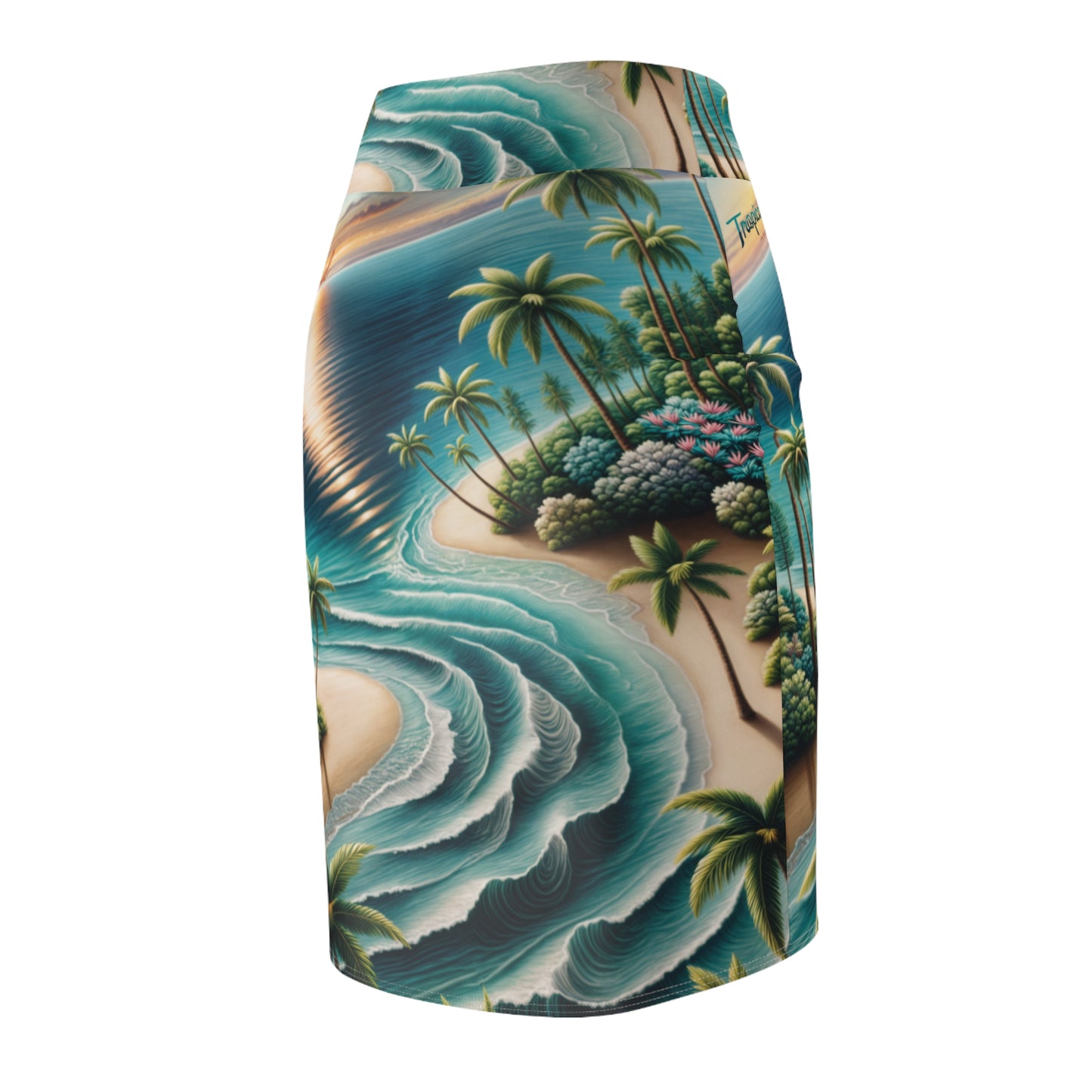 Women's Pencil Skirt (AOP). Tropical soul