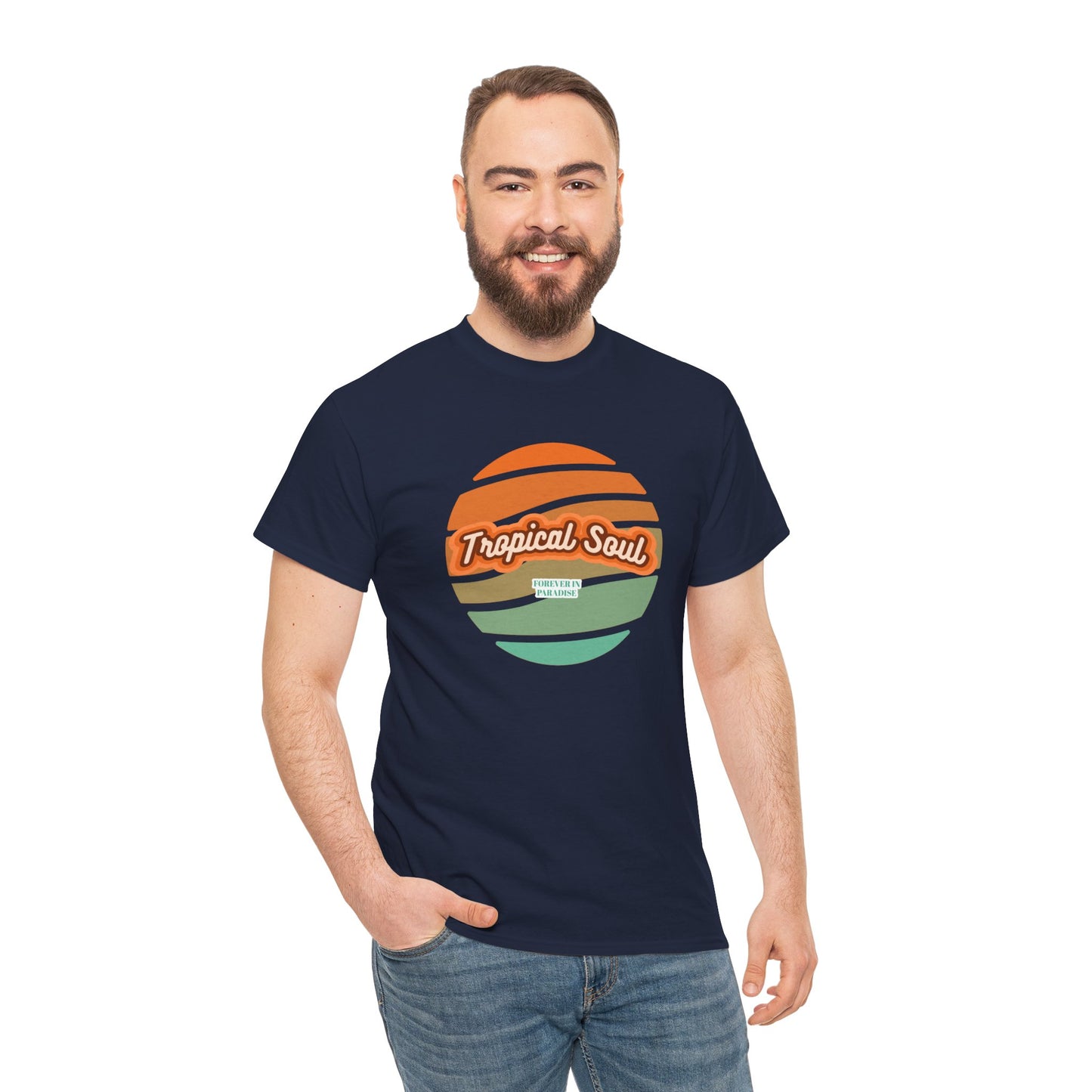 Unisex Heavy Cotton Tee. Tropical soul