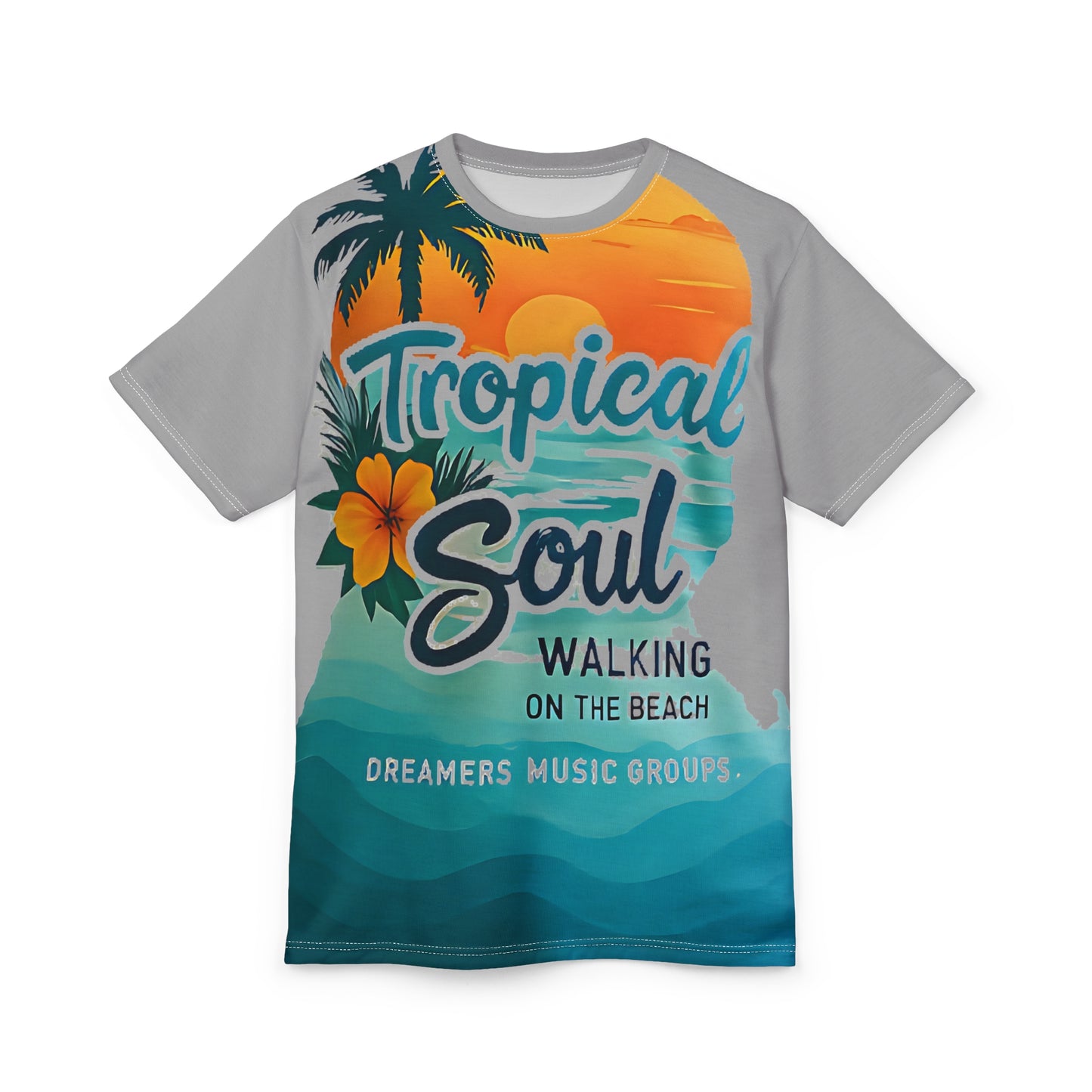Tropical Soul Unisex Tee, Beach Vibe T-Shirt, Summer Style Shirt, Vacation Apparel, Music Festival Outfit, Gift for Beach Lovers