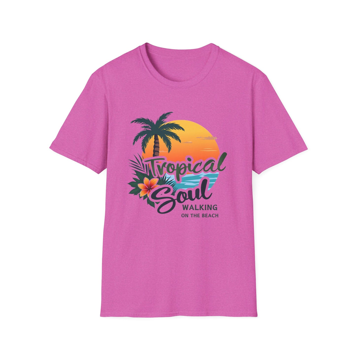 Tropical Soul T-Shirt | Relaxed Beach Vibe | Perfect Gift for Vacationers, Summer Parties, Beach Lovers, and Tropical Getaways
