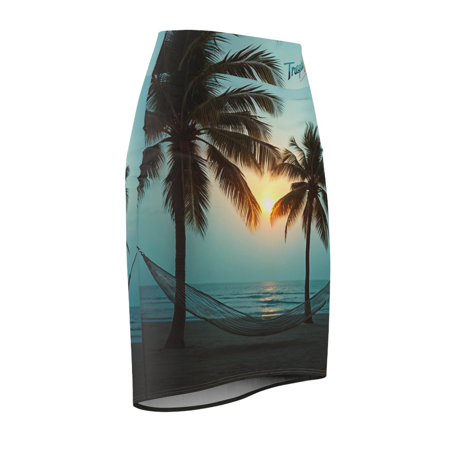 Women's Pencil Skirt (AOP). Tropical soul