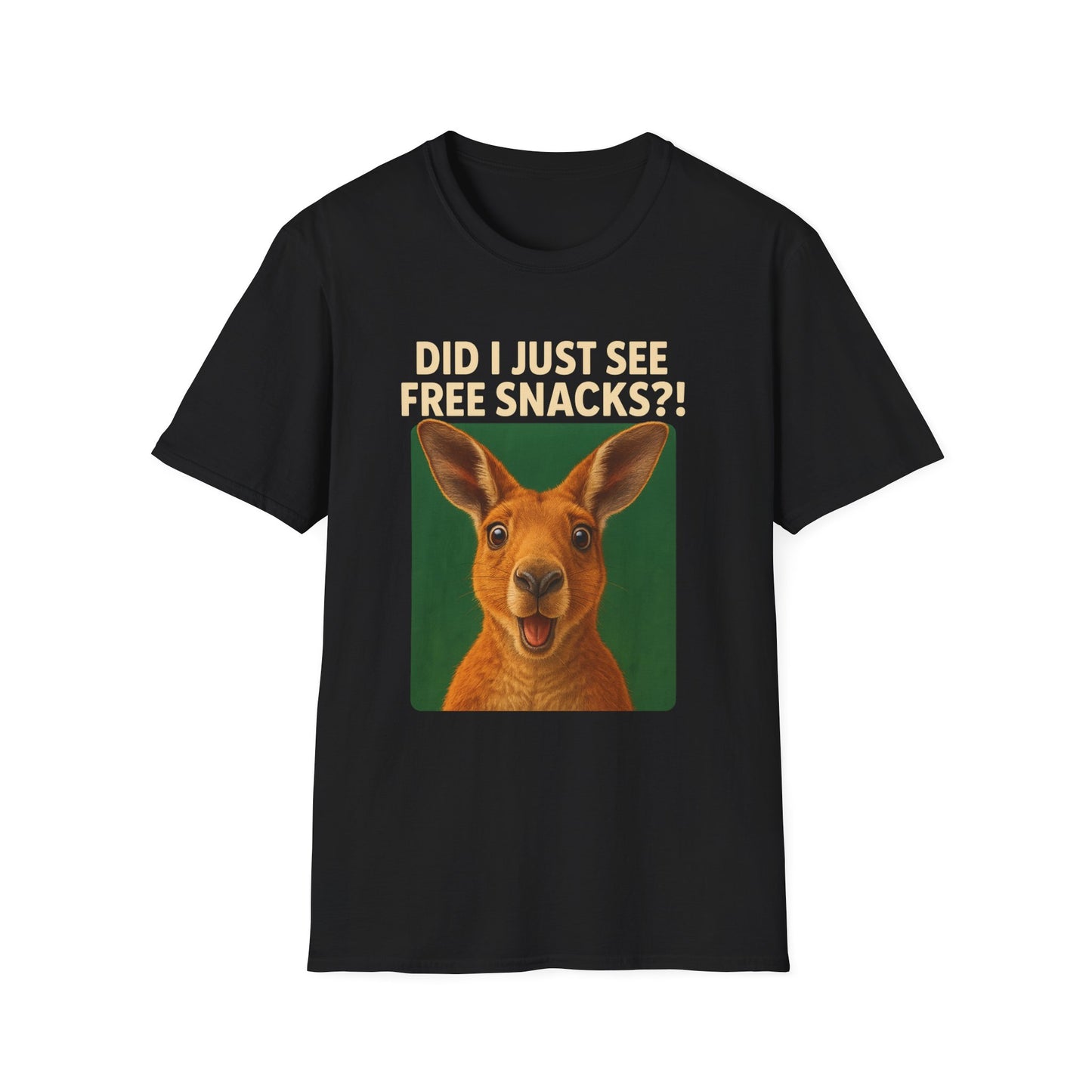 Humorous Kangaroo Tee, Fun Graphic T-Shirt, Quirky Animal Shirt, Gift for Animal Lovers, Casual Wear, Everyday Humor