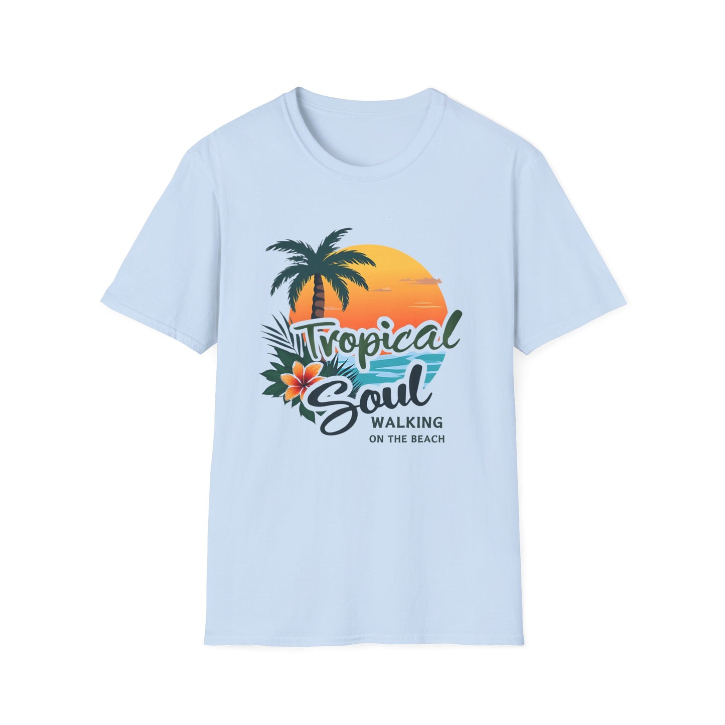 Tropical Soul T-Shirt | Relaxed Beach Vibe | Perfect Gift for Vacationers, Summer Parties, Beach Lovers, and Tropical Getaways