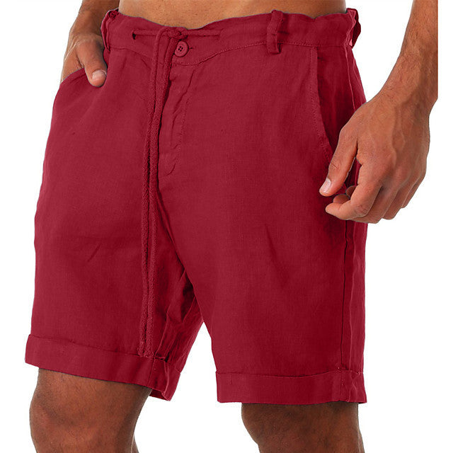 New style drawstring casual pants, shorts, three-quarter length pants for men