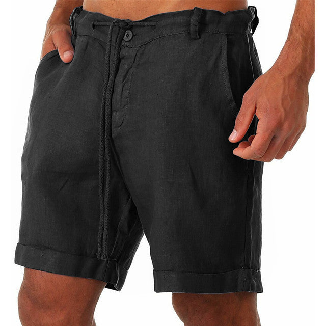New style drawstring casual pants, shorts, three-quarter length pants for men