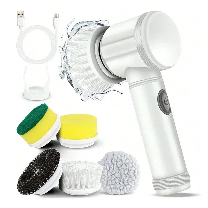 Cordless Electric Spin Scrubber - 5-in-1 Power