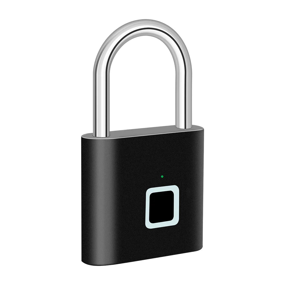 Fingerprint Padlock Rechargeable Keyless Anti-theft Security Smart Door Lock-1 Piece ( Random Colour)