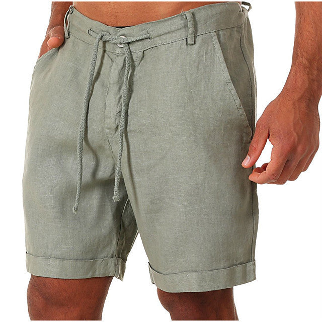 New style drawstring casual pants, shorts, three-quarter length pants for men