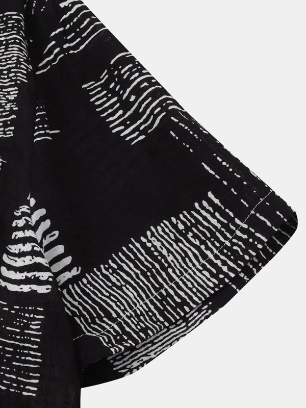 Hawaiian Style Digital Printing Short Sleeve Shirt Men's Shirts