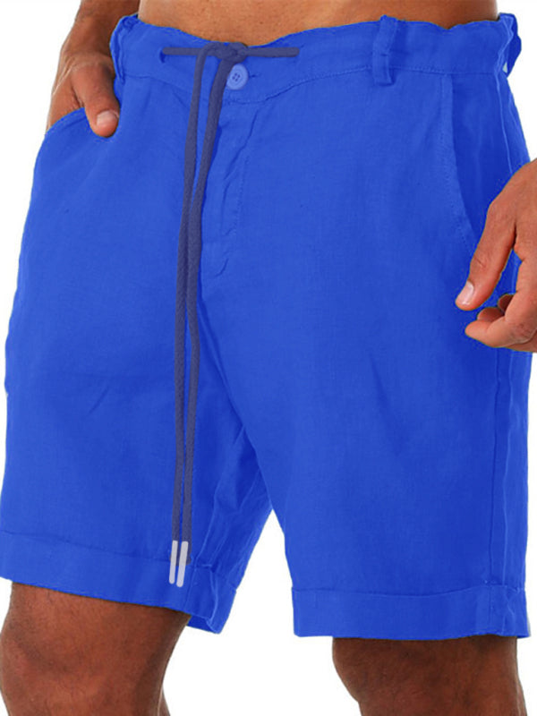 New style drawstring casual pants, shorts, three-quarter length pants for men