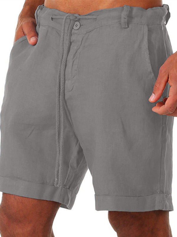 New style drawstring casual pants, shorts, three-quarter length pants for men