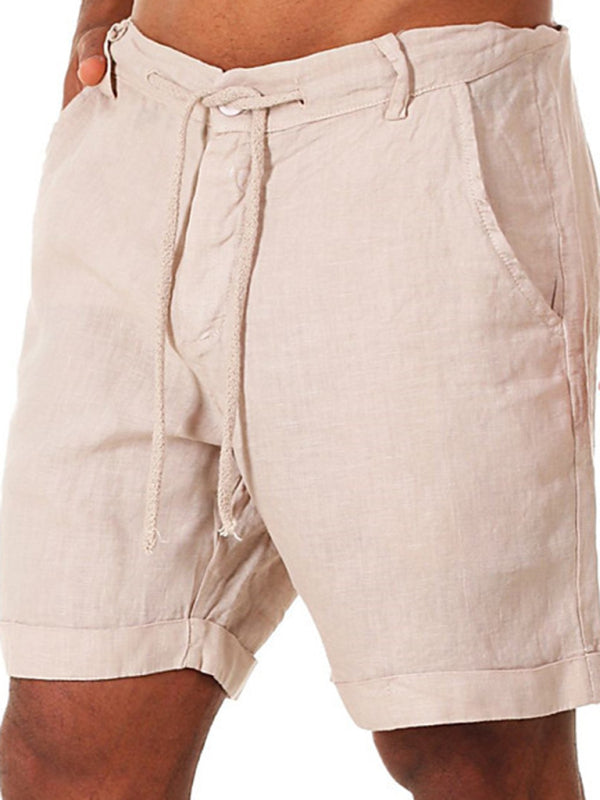 New style drawstring casual pants, shorts, three-quarter length pants for men