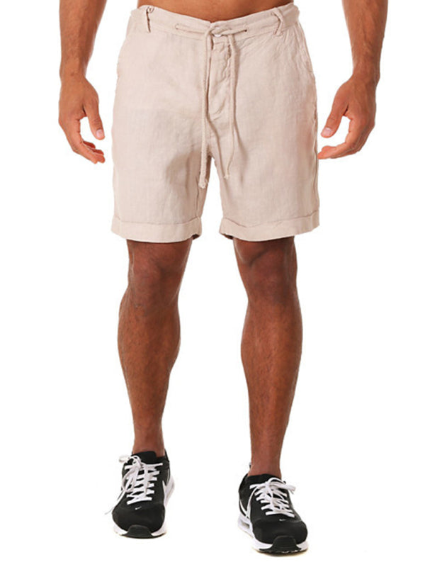 New style drawstring casual pants, shorts, three-quarter length pants for men