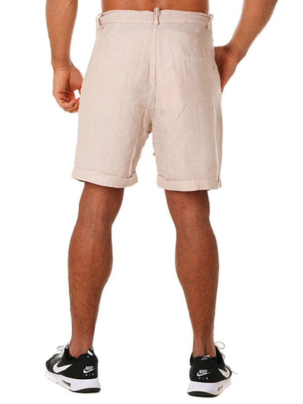 New style drawstring casual pants, shorts, three-quarter length pants for men