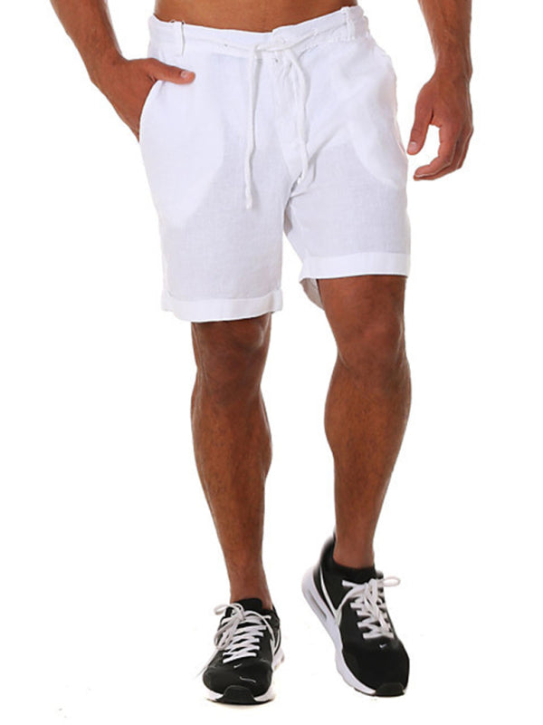 New style drawstring casual pants, shorts, three-quarter length pants for men