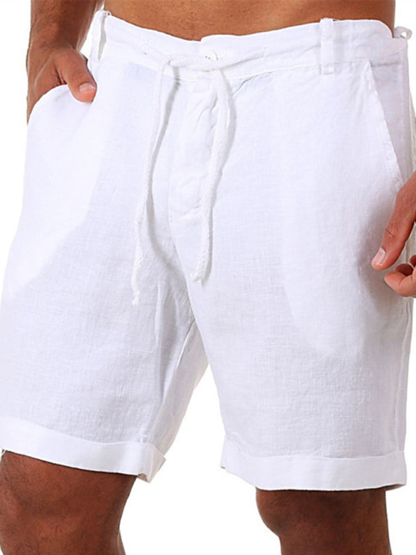 New style drawstring casual pants, shorts, three-quarter length pants for men