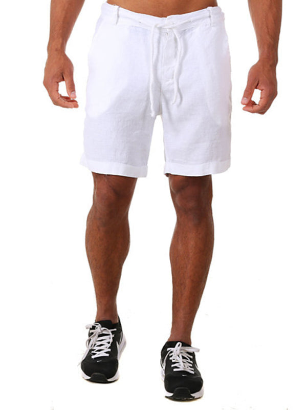 New style drawstring casual pants, shorts, three-quarter length pants for men