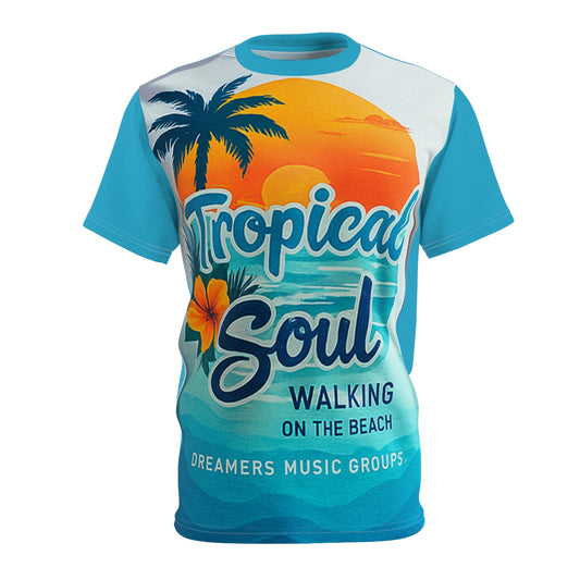 Tropical Soul Unisex Tee | Beach Vibe Shirt, Summer Casual Wear, Vacation Outfit, Music Festival Apparel, Ocean Lover Gift