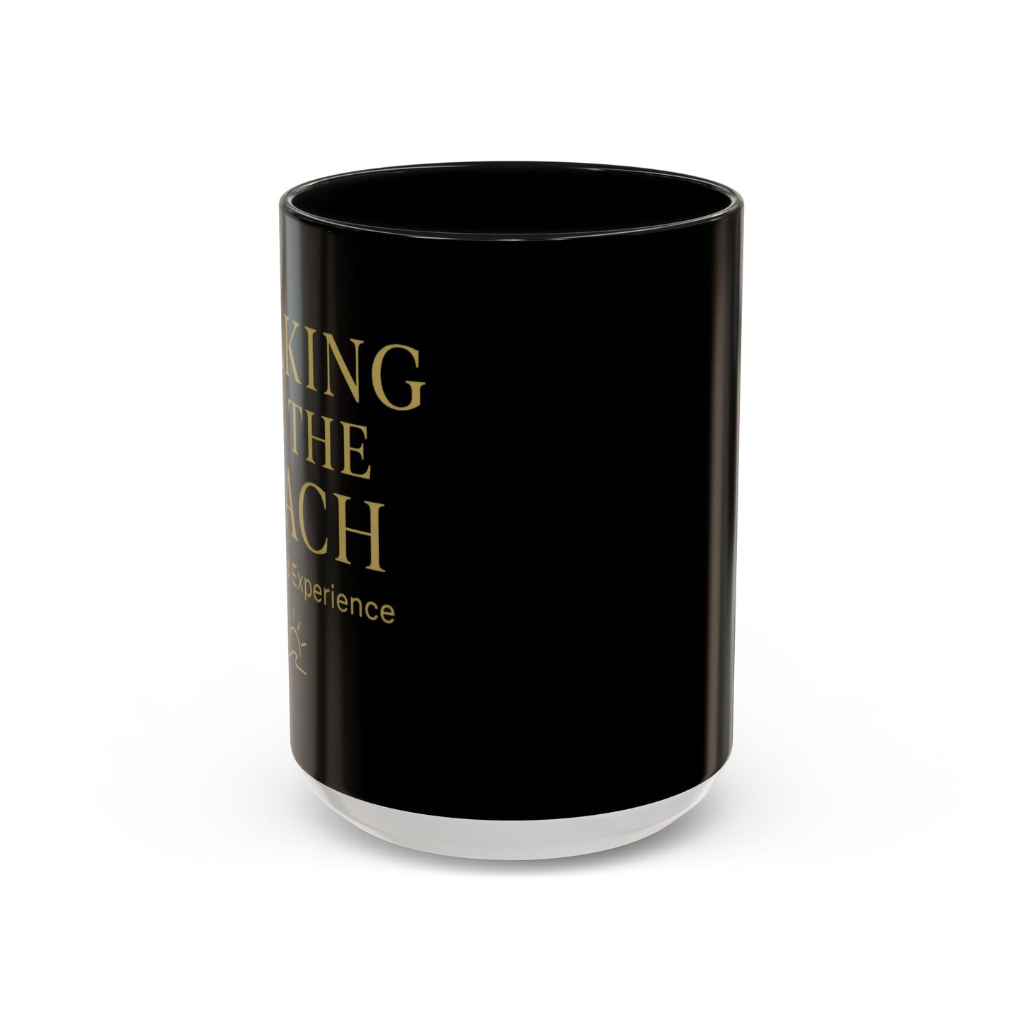 Elegant Black Accent Coffee Mug - Perfect for Relaxing Moments
