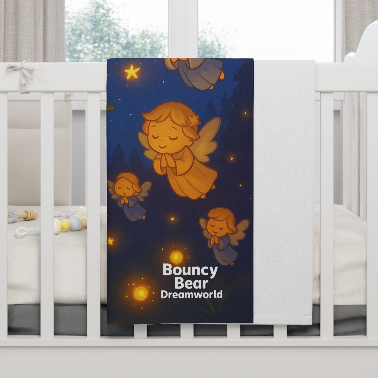 Dreamy Fleece Baby Blanket, Nursery Decor, Baby Shower Gift, Cozy Blanket, Infant Bedding