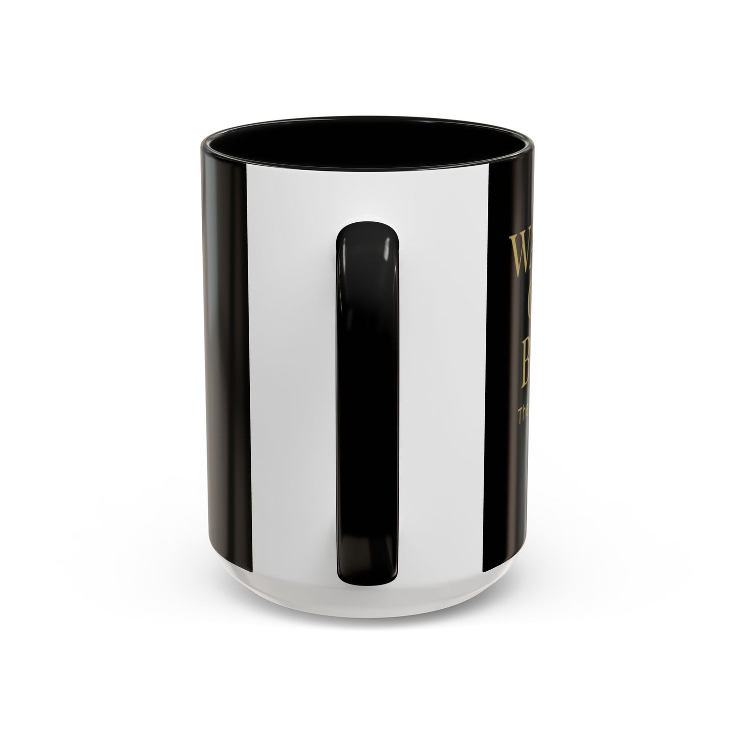 Elegant Black Accent Coffee Mug - Perfect for Relaxing Moments