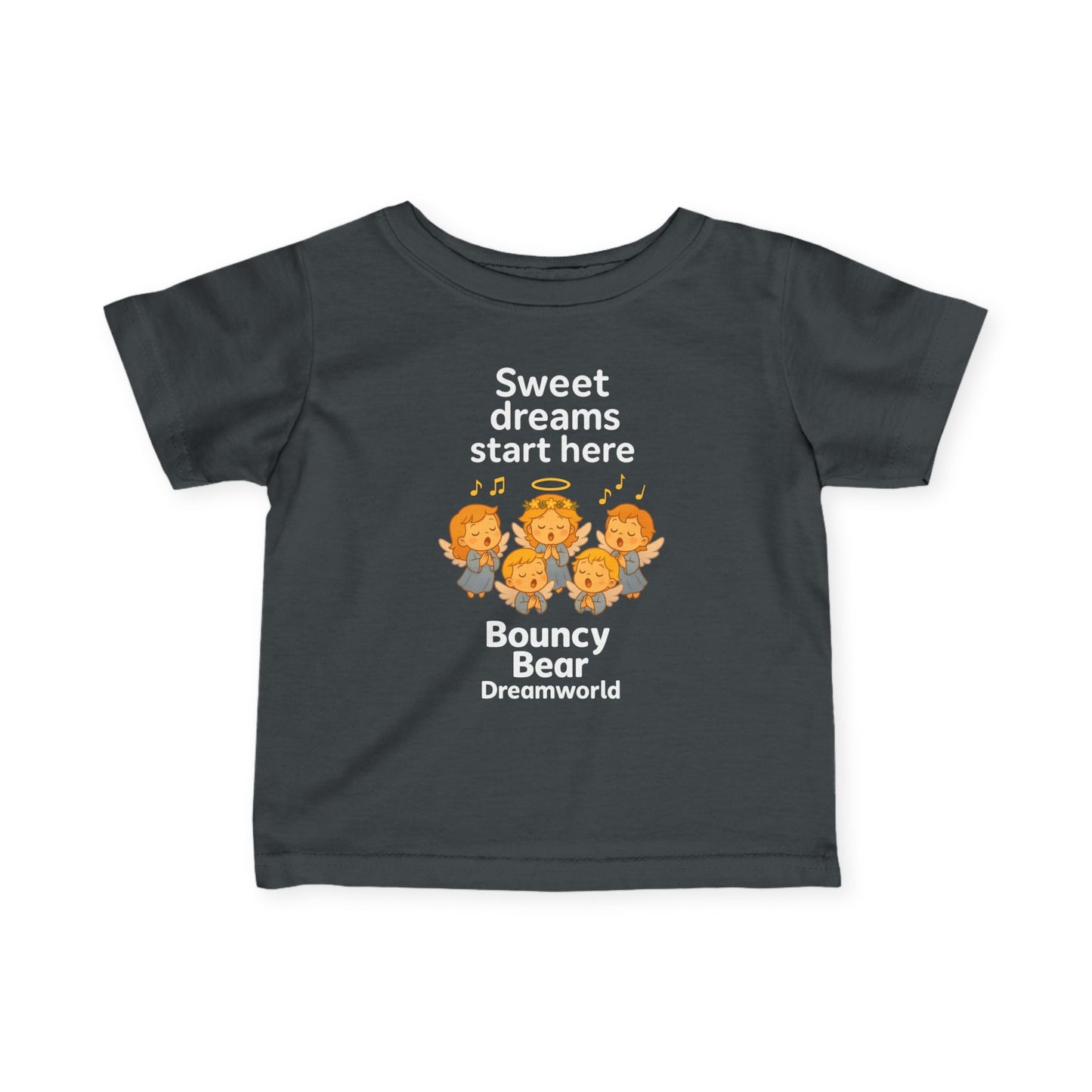 Sweet Dreams Bouncy Bear Infant Tee, Baby T-Shirt, Cute Baby Clothes, Toddler Gift, Nursery Outfit